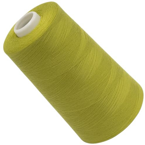 AERZETIX - C72733 - Bobina cono di filo per cucire 120 (40/2) 4000 m - in poliestere - colore verde oliva chiaro - sartoria merceria corda cordone cucito abbigliamento pelletteria