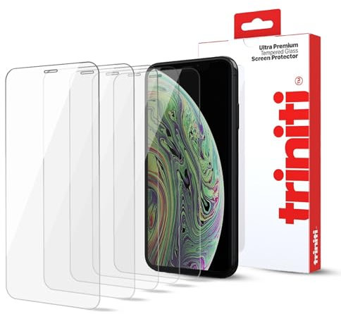 TRINITI 5er-Pack, vollständig abdeckende Displayschutzfolie für iPhone