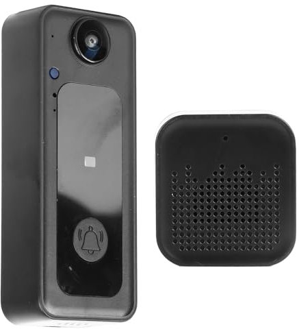 Focket Smart Video Doorbell Camera, WiFi Wireless Doorbell Camera with Chime, Night Vision, 2 Way Audio & HD Live View, Battery Powered Outdoor Security Camera for Home Security, Office