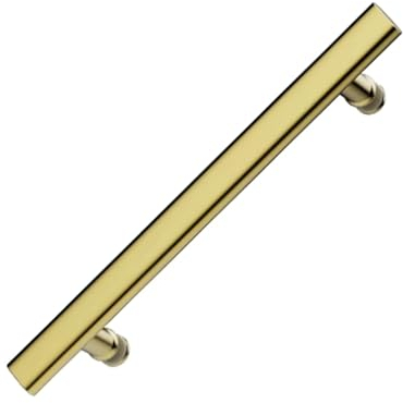 ZFUCMAYL Push-Pull-Türgriff For Duschräume, Ersatzgriff For Glastüren Aus Edelstahl/Griffteile, Ersatz-Badezimmertürgriff For Das Home Office(Color:Gold,Size:Hole distance -145mm)