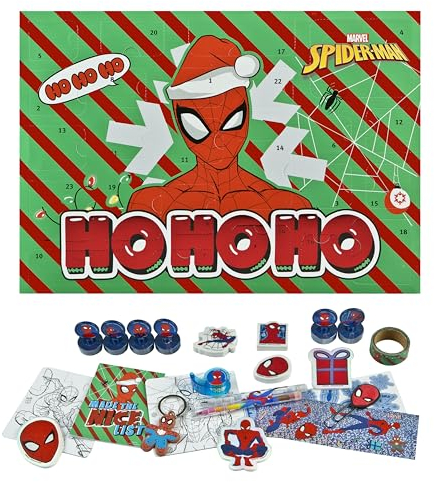 SPAN8027 - Undercover - Spiderman Adventskalender für Kinder, mehrfarbig