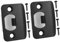 GARVALON 2 pc Set Door Strike Plate Metal for Deadbolt Locks Screws and Installation Kit