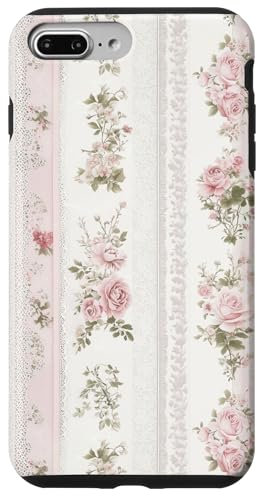 Blushing Floral Pattern Pink Coquette Aesthetic Quilt Pretty Case for iPhone 7 Plus/8 Plus