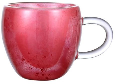 Taza De Café En Forma De Corazón, Taza De En Forma De Corazón | Tazas Transparentes De Vidrio De Doble Capa En Forma De Corazón | Vasos Para Bebidas, Taza De Té Para Capuchino, Café Expreso, T