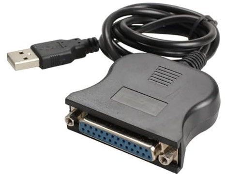 Swiixxer Cable Paralelo USB a 25 Orificios Interfaz DB25 Impresora IEEE 1284 Cable USB2.0 Cable Adaptador de 25 Orificios