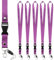 Segus Schlüsselanhänger Band, 5 Stück Schlüsselbänder zum Umhängen, Lanyards mit Abnehmbare Schnalle, für Büro, Fabrik, Schule, Krankenhaus (Dunkelviolett)