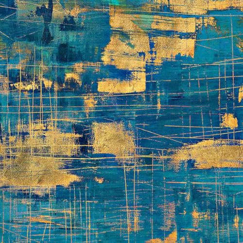 Wandbilder Wohnzimmer 200X300 Blau Gelb Nicht Selbstklebend Vlies Wandbild Wallpaper Bildtapete,Büro Flur Art Fototapete Wohnzimmer Schlafzimmer 3D Effekt Moderne Wandtapete