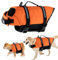 Schwimmweste Hund, FainFun Schwimmweste Hund Orange, für Klein und Groß Hunde Ripstop und Reflektierende, Verstellbare Größe mit Starkem Auftrieb und Schwimmen Rettungsgriff (Orange, XS)