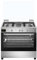Svan Cocina Gas Butano 5 Zonas de Cocción, Horno 96 L, Inox SKGW5902X. Control Manual, Quemador WOK triple llama, 2 Programas de Cocción, Cristal en Puerta de Doble Capa, Tapa Abatible