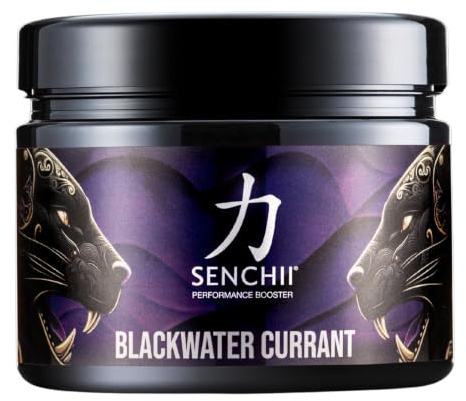 SENCHII Blackwater Currant – Getränkepulver mit Schwarzem Johannisbeerengeschmack – 40 Portionen à 8 g – 200 mg Koffein pro Portion – vegan