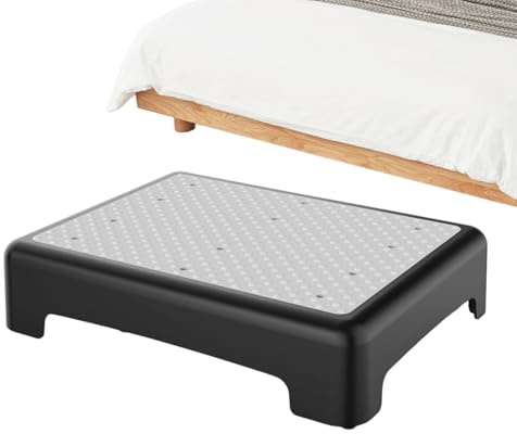 Escabeau portable résistant pour adultes, 180 kg, pour intérieur, extérieur, cuisine, salle de bain, maison, exercice et soutien pour personnes âgées