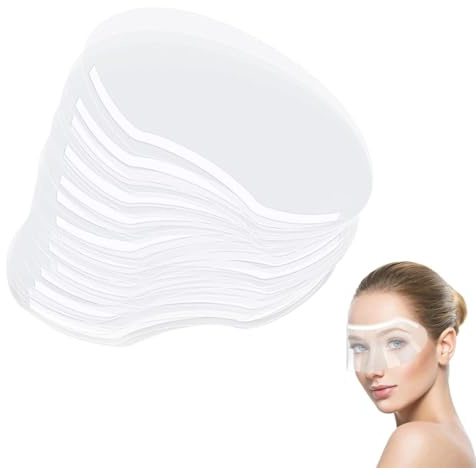 OUDQFCJ 50 Stück Gesicht Augenschutz, Augenschutz Haare Waschen, Einweg-augenschutz aus Kunststoff, für Microblading Färbung Makeup Wimpernverlängerung
