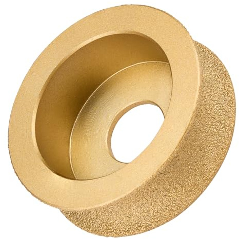 Sbestily 73mm Bullnose Grinding Wheel 20mm Diamond Profile & Porcelain Tile | Vacuum Brazed Diamond Edge Profiling Wheel for Granite, Marble, Quartz. Wet/Dry Use for Angle Grinder, Tile & Ceramic.