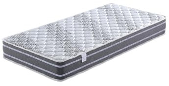 King of Dreams Bamboo Matratze Stoff Bambus – Höhe 24 cm – Unterstützung sehr fest – Orthopädische, 90 x 200 cm