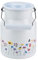 Riess, 0506-070, Milchkanne mit Deckel, COUNTRY SONDEREDITION FLORA, Inhalt 1,5 Liter, Höhe 19,2 cm, Emaille, weißRIESS MILCHKANNE M.D. 1,5L FLORA