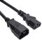 IEC-Anschluss-Verlängerungskabel, Aus- und Eingangssteckverbindung, Kaltgerätestecker C13 - C14, 240 V, 10 A 0.5m Schwarz
