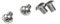 Yamaha Schrauben-Set f. Yakun Display 2017 f. PW-X M3x4 A2 4er Set Fahrrad