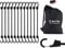 MAGMA Spanngummi 12er Set | Robuster Schnellspanner für Fahrrad, Auto, LKW, Anhänger & Garten Expander zur Sicherung von Tarps, Ladung und Planen Für Camping, Militär und Outdoor (45cm, Schwarz)
