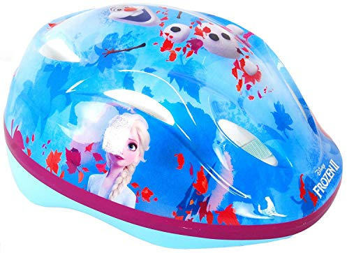 Disney Frozen 2 Kinder Tüv/GS-Vélo et Skate La Reine des Neiges 2 Deluxe-Taille 51-55 cm Kinderschutzhelm für Fahrrad, Blau, Unique