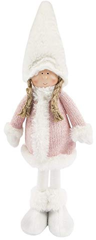 Ideen mit Herz niedliche Winter-Püppchen | Weihnachtswichtel | Weihnachts-Deko | Winter-Kinder | Deko-Puppe (Helene | stehend | 42 cm hoch)
