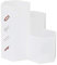 AhfuLife Creative Multifunction Hexagon Makeup Brush Vase Brush Pot Pen Holder Stationery Storage Pen Container Desk Decoration (Transparent white)