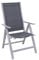 OUTFLEXX Multipositionssessel, Silber/grau, Alu/Textilene, 70x58x106cm