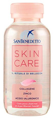 San Benedetto, Skincare Bevanda al Collagene, Idratazione e Bellezza, Bottiglia da 0,22 L, Integratore con Zinco e Acido Ialuronico
