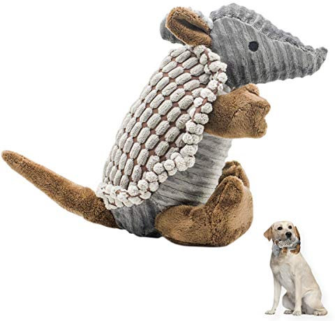 Starlight Baby Armadillo Plush Dog Toys with Squeaker Design,Corn Plush Dog Chew Cuddly Toys for Multiple Sizes