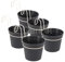 GarPet 5 x Hängetopf Blumentopf Pflanztopf Set mit Haken Halterung Hängeblumentopf Wand