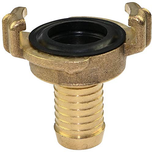 AERZETIX - C47457 - Raccord Express/Rapide de Tuyau d'eau 3/4'' - Raccord Tête de Chat - Raccord Tournant à Douille Annelée - Connecteur/Embout de Tuyau d'Arrosage 2 Griffes - en Acier Laitonné