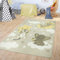 TT Home Teppich Kinderzimmer Kinderteppich Babymatte Koala Elefant Wolken Sterne Himmel Mond, Farbe:Beige, Größe:80x150 cm