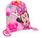 PERLETTI Disney Minnie Mouse Turnbeutel für Mädchen - Schuhbeutel Undurchlässig Rosa mit Minni Maus für Kindergarten Schule - Sportsack Schuhtaschen Sportbeutel Reisen Schuhe Spielzeug - 39x31 cm