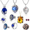 YouU 29 Stück The Vampire Diar.s Daywalking Katherine Saphirkristall Ringe Roter Diamant Ohrstecker Elena Gilbert Eröffnung Eisenkraut Medaillon Halskette Cosplay Modeschmuck Zubehör Aufkleber Set