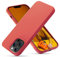 OIIAEE Silicone Case Designed for iPhone 13 Pro Max Case, Ultra Slim Shockproof Protective Liquid Silicone Phone Case with Soft Anti-Scratch Microfiber Lining, 6.7 inch, Kumquat Orange