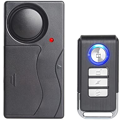 Lancoon Drahtloser Diebstahlalarm, 110 dB Laute Empfindlichkeit, Einstellbarer Bewegungssensor, Einbrecher Sicherheitssystem Für Türfenster Fahrrad Motorrad Wohnmobil