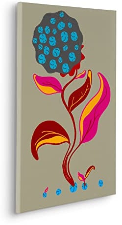 Komar Keilrahmenbild im Echtholzrahmen - Volcano Seeds - Größe 40 x 60 cm - Wandbild, Kunstdruck, Wanddekoration, Design, Wohnzimmer, Schlafzimmer
