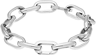 Qudo Armband FANANO Edelstahl beschichtet 22 cm lang (silber)