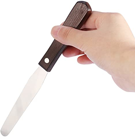 Épilation Spatule Réutilisable Métal Cire Mélange Couteau Épilation Épilation Applicateur Manche En Bois Outil D'épilation