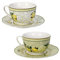 BRANDANI Tazza tè Set 2 Pezzi Limoni 100ml Porcellana
