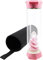 Soulnioi Crystal Glass Water Bottle Crystal, Drinking Flask Ice Cream Glass Protective Cover with Crushed Stones Removable Portable Proof Leak Gemstone Bottle Creative Gift- Pink/500ML