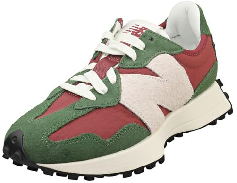 New Balance Femme 327 Baskets Tendance, Vert/Marron, 36 EU