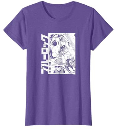 Blue Lock Yoichi Isagi Epic Goal Distressed Manga Panels T-Shirt