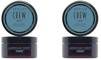 AMERICAN CREW – Classic Fiber, Haarwachs für Männer, Haarprodukt mit starkem Halt, Stylingprodukt für viel Textur & mattes Finish, zur täglichen Anwendung, 85 g (2er Pack)