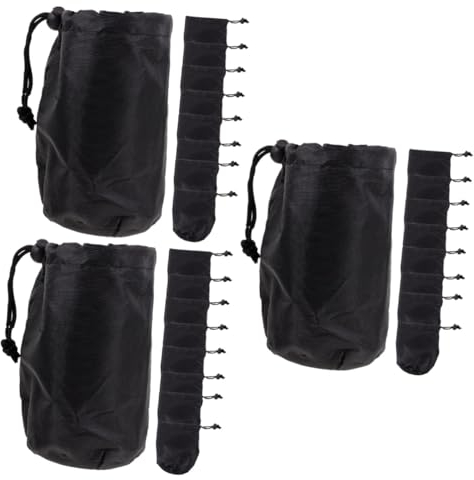 ABOOFAN 36pcs Blackout Mason Jar Sleeves Hydroponic Jar Covers Drawstring Design
