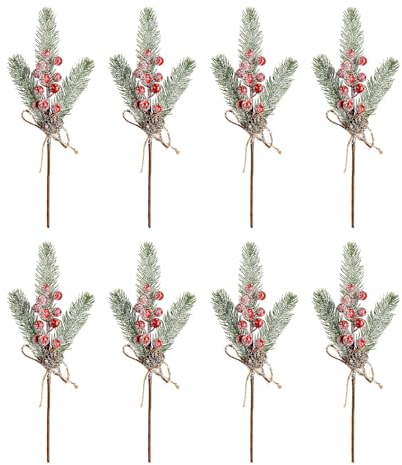 Festlicher Mini-Baum Tischdeko für Weihnachten mit Tannenzapfen und Dekoartikeln, natürliche Tannenzapfen