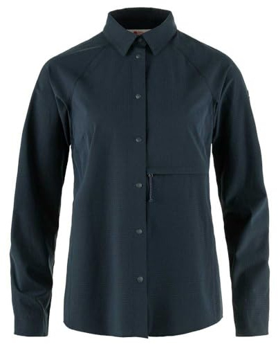 Fjällräven Damen Abisko Trekking Hemd, Dark Navy, S