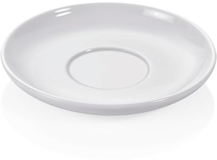 48x Untertasse Ø 14 cm, weiß, Porzellan