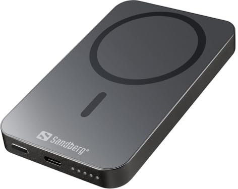 Sandberg Magnet Wireless Powerbank 5000 ALU, 420-96