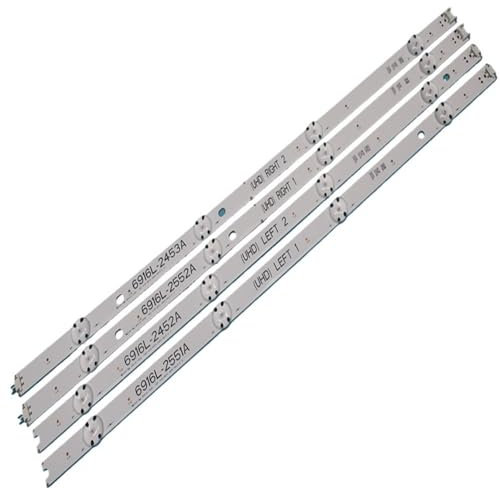 FGRNIOD 16 Tiras de retroiluminación LED de 49 Pulgadas compatibles for LG 49 Pulgadas TV V16 ART13 6916L-2451/2552A 2452/2453A UHD L/R