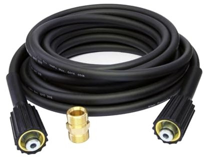 JISADER Ensemble de Lavage Haute Pression pour Nettoyer Vos Espaces Extérieurs, 6M